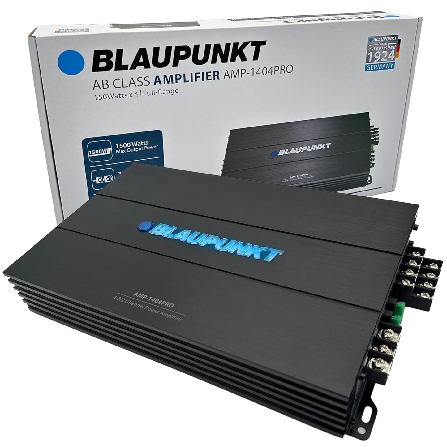 Blaupunkt AMP-1404PRO 1500W 4-Channel Amplifier Class AB
