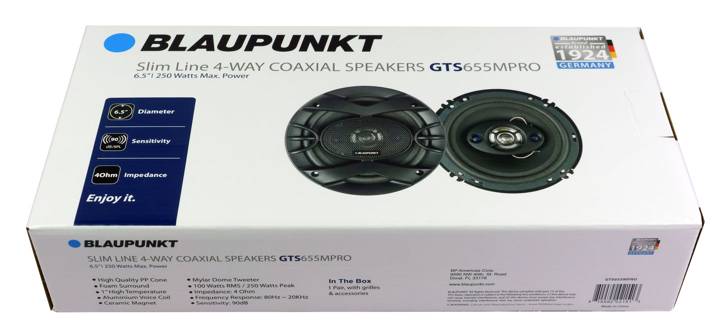 Blaupunkt GTS655MPRO 6.5" Car Speakers