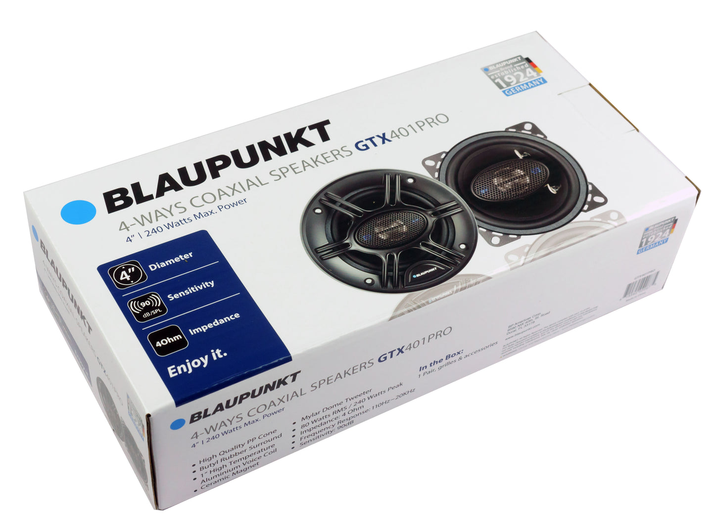 Blaupunkt GTX401PRO 4-Way 4 inch Car Speaker