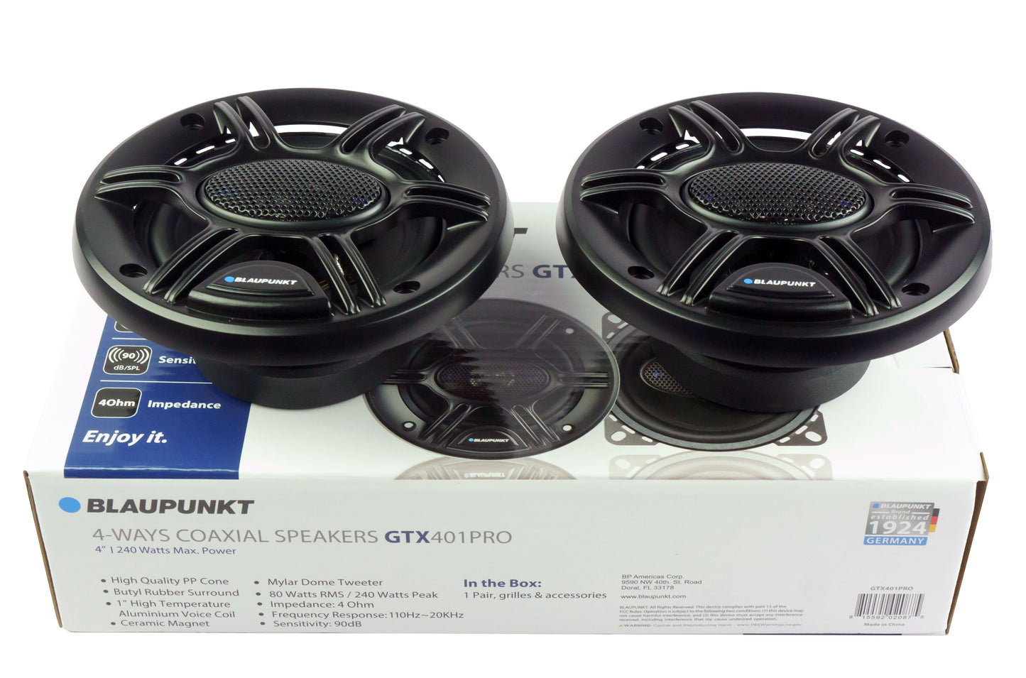 Blaupunkt GTX401PRO 4-Way 4 inch Car Speaker