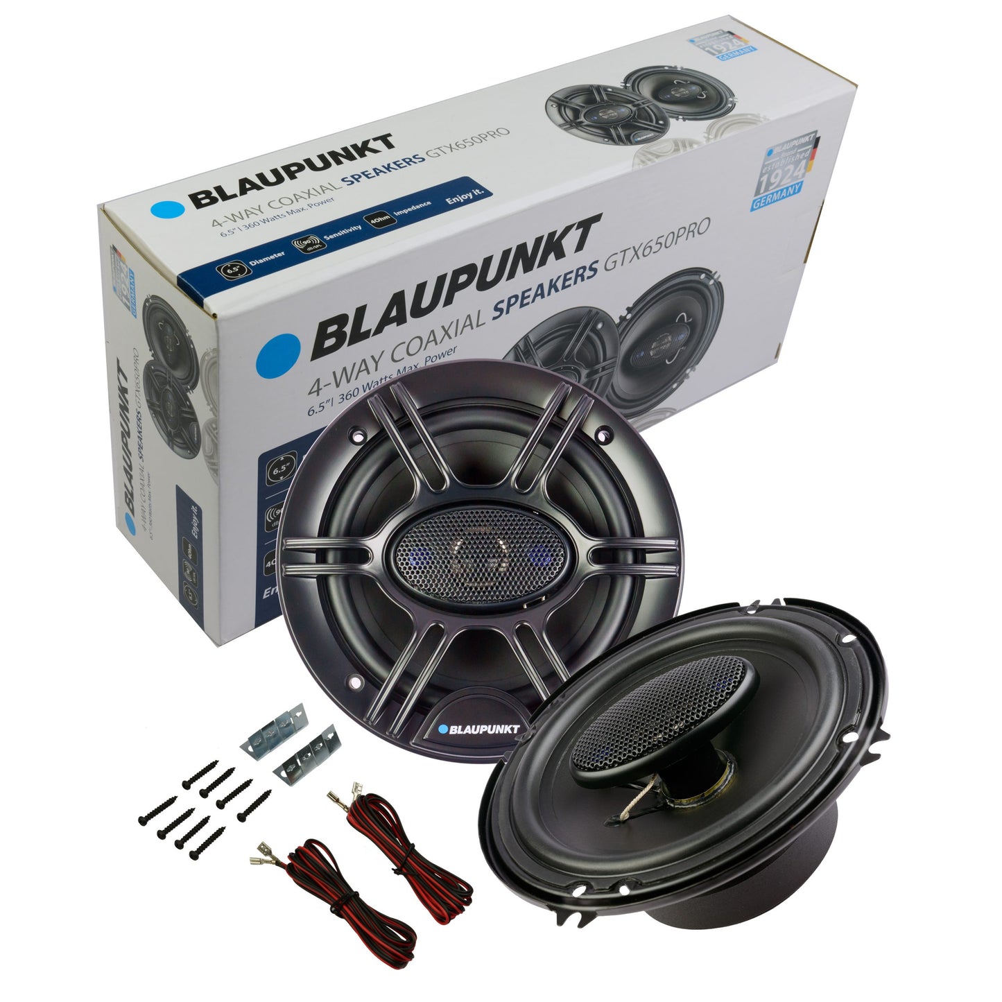 Blaupunkt GTX650PRO 6.5" 4-Way Car Speakers