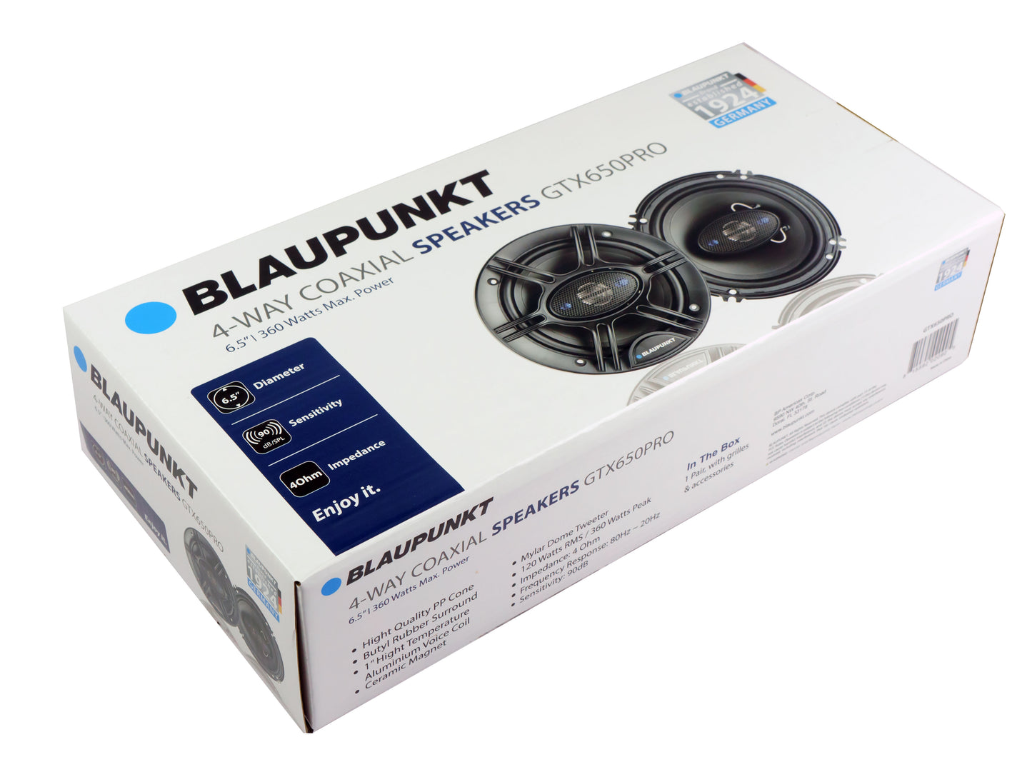 Blaupunkt GTX650PRO 6.5" 4-Way Car Speakers
