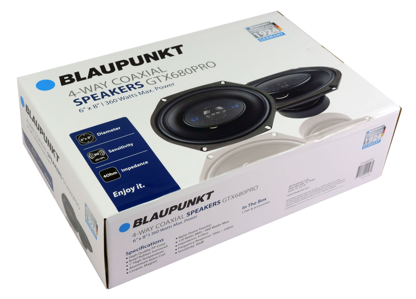 Blaupunkt GTX680PRO 6 x 8 inch Car Speakers