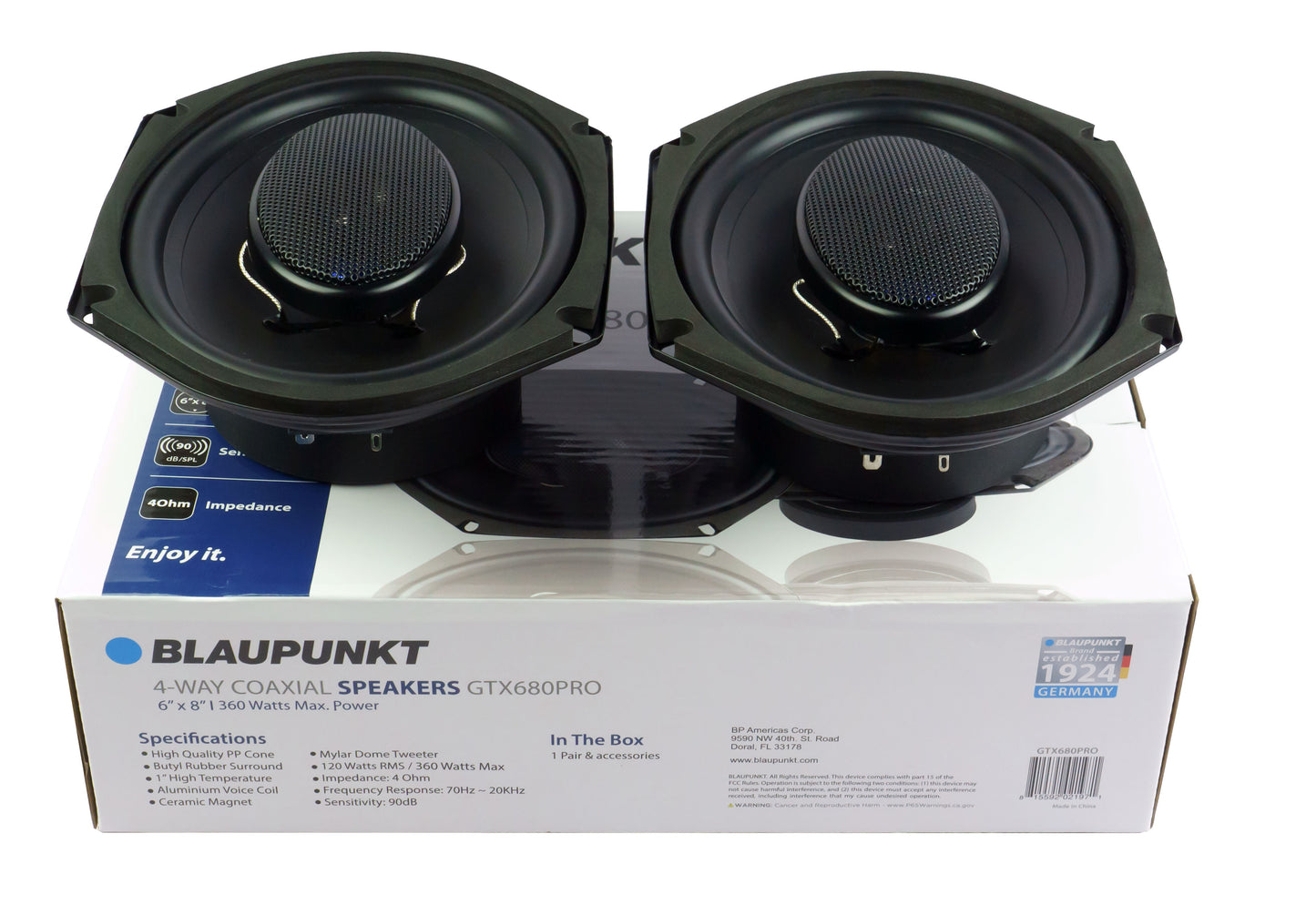 Blaupunkt GTX680PRO 6 x 8 inch Car Speakers