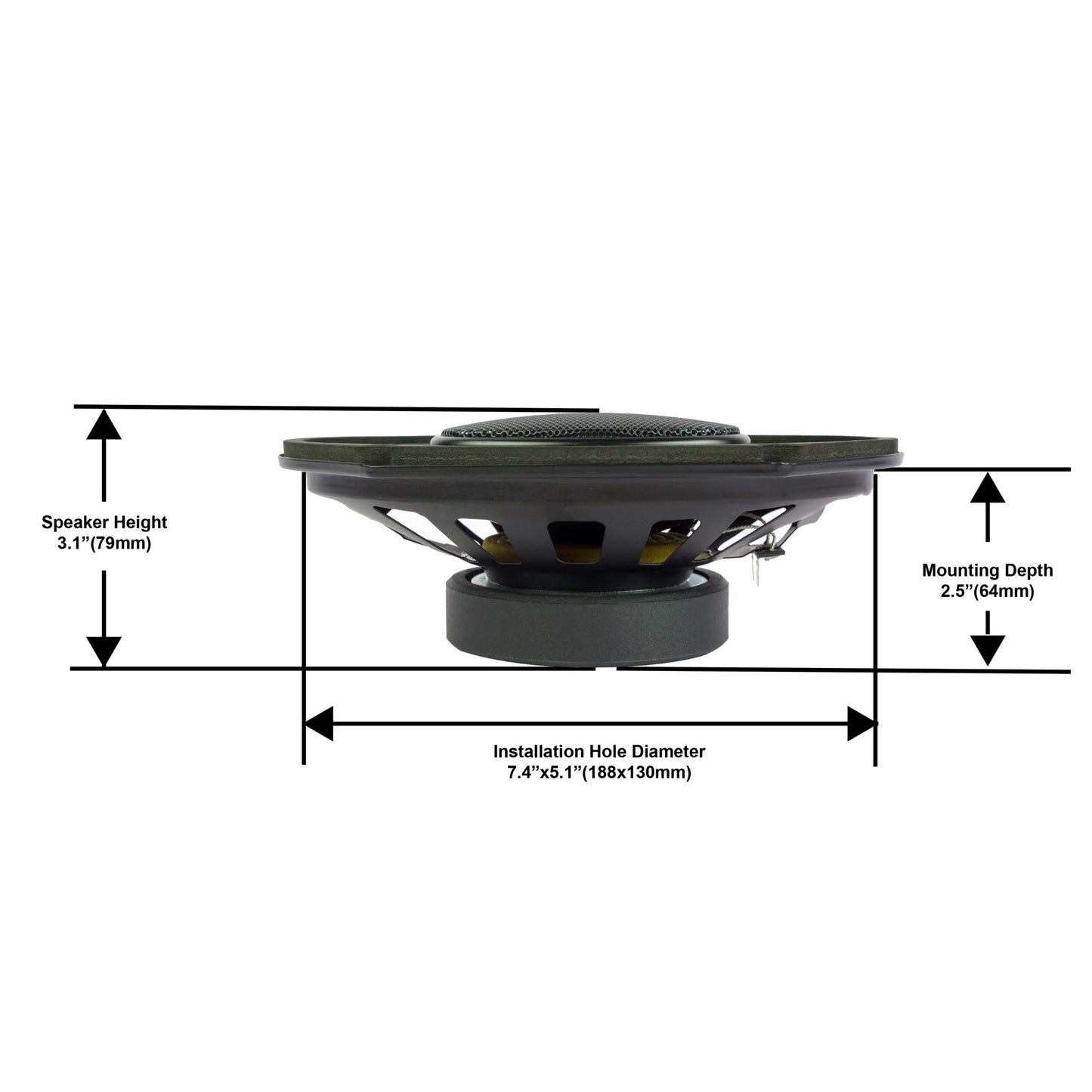 Blaupunkt GTX680PRO 6 x 8 inch Car Speakers