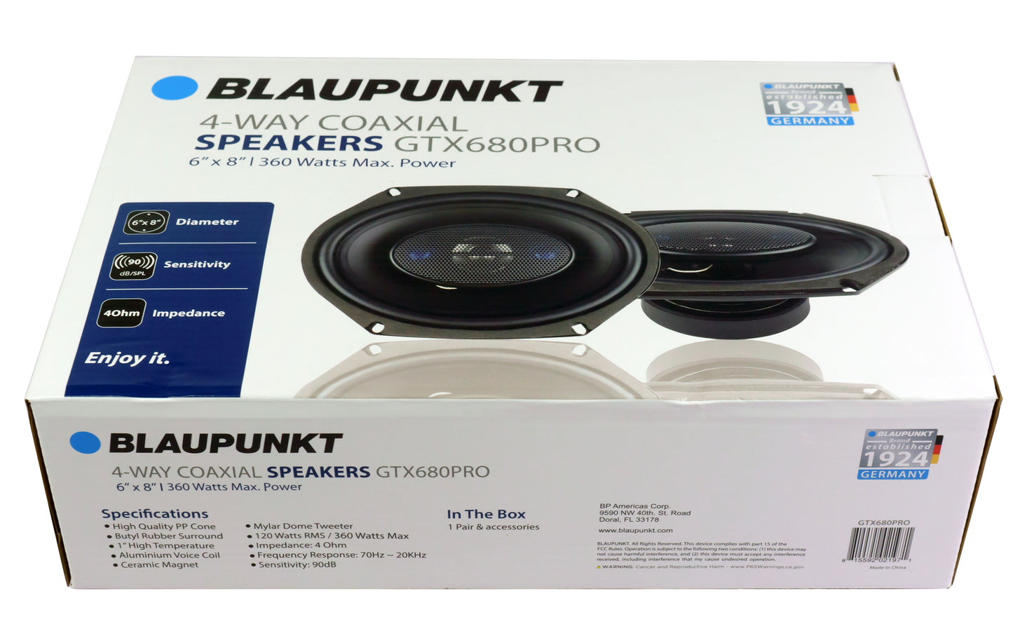 Blaupunkt GTX680PRO 6 x 8 inch Car Speakers