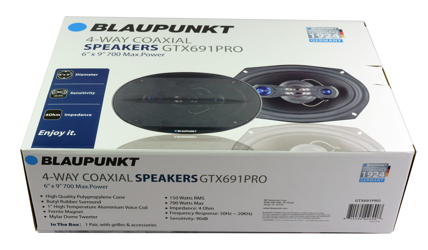 Blaupunkt GTX691PRO 6 x 9" Car Speakers