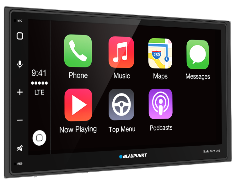 Blaupunkt Monte Carlo 750 Double DIN Car Stereo with Wireless Apple CarPlay & Android Auto