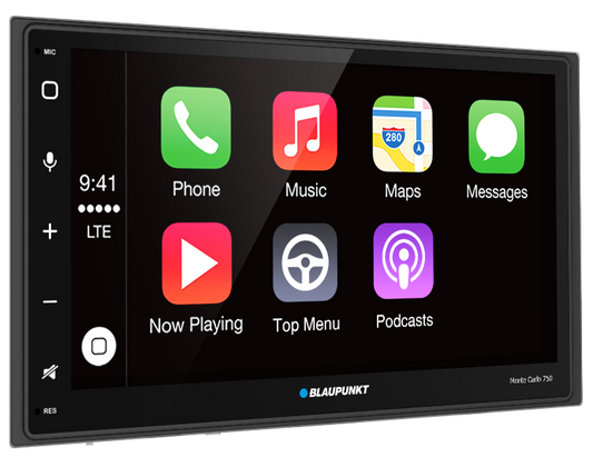Blaupunkt Monte Carlo 750 Double DIN Car Stereo with Wireless Apple CarPlay & Android Auto