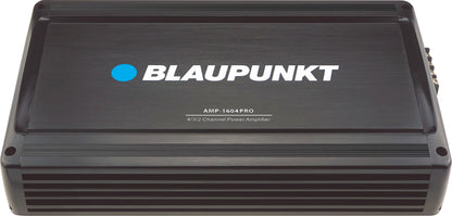 Blaupunkt AMP-1604PRO Car Audio 4/3/2-Channel Full Range 2 Ohm Stable Amp Amplifier 1600 Watts Max | Slim and Compact