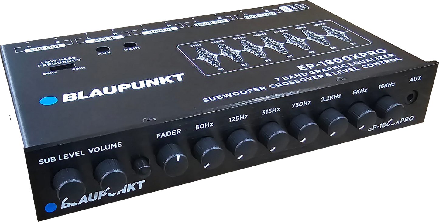 Blaupunkt EP1800X 7-Band Car Audio Graphic Equalizer