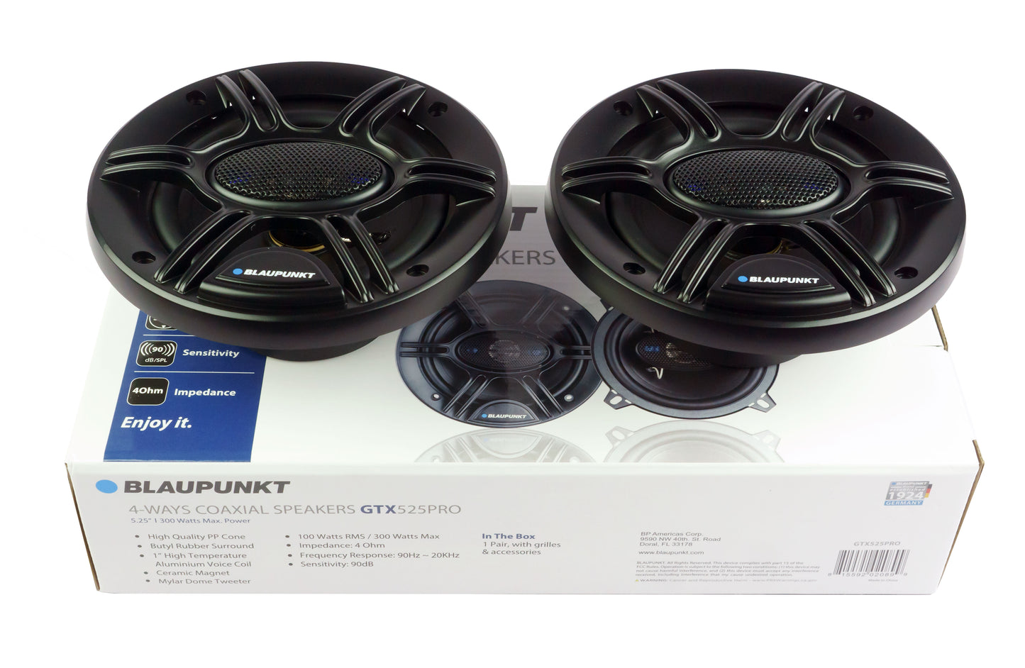 Blaupunkt GTX525PRO 5.25" 4-Way Car Speakers