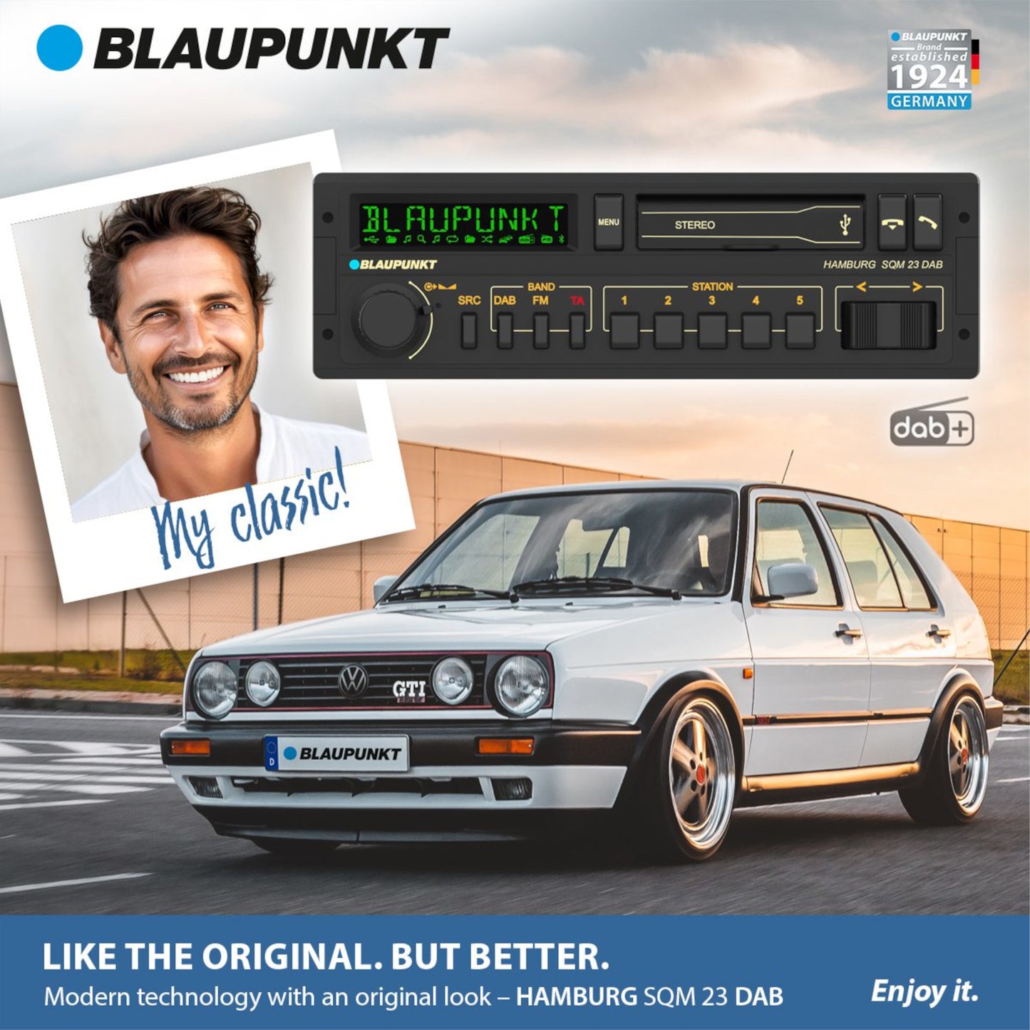 Blaupunkt Hamburg SQM23 DAB Retro Car Stereo