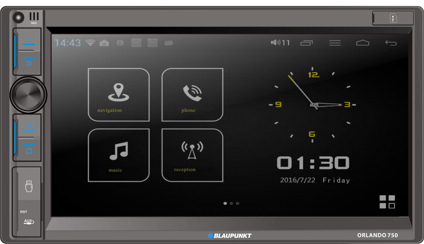 Blaupunkt Orlando 750 6 Car Stereo with Wireless Android Auto & Apple CarPlay
